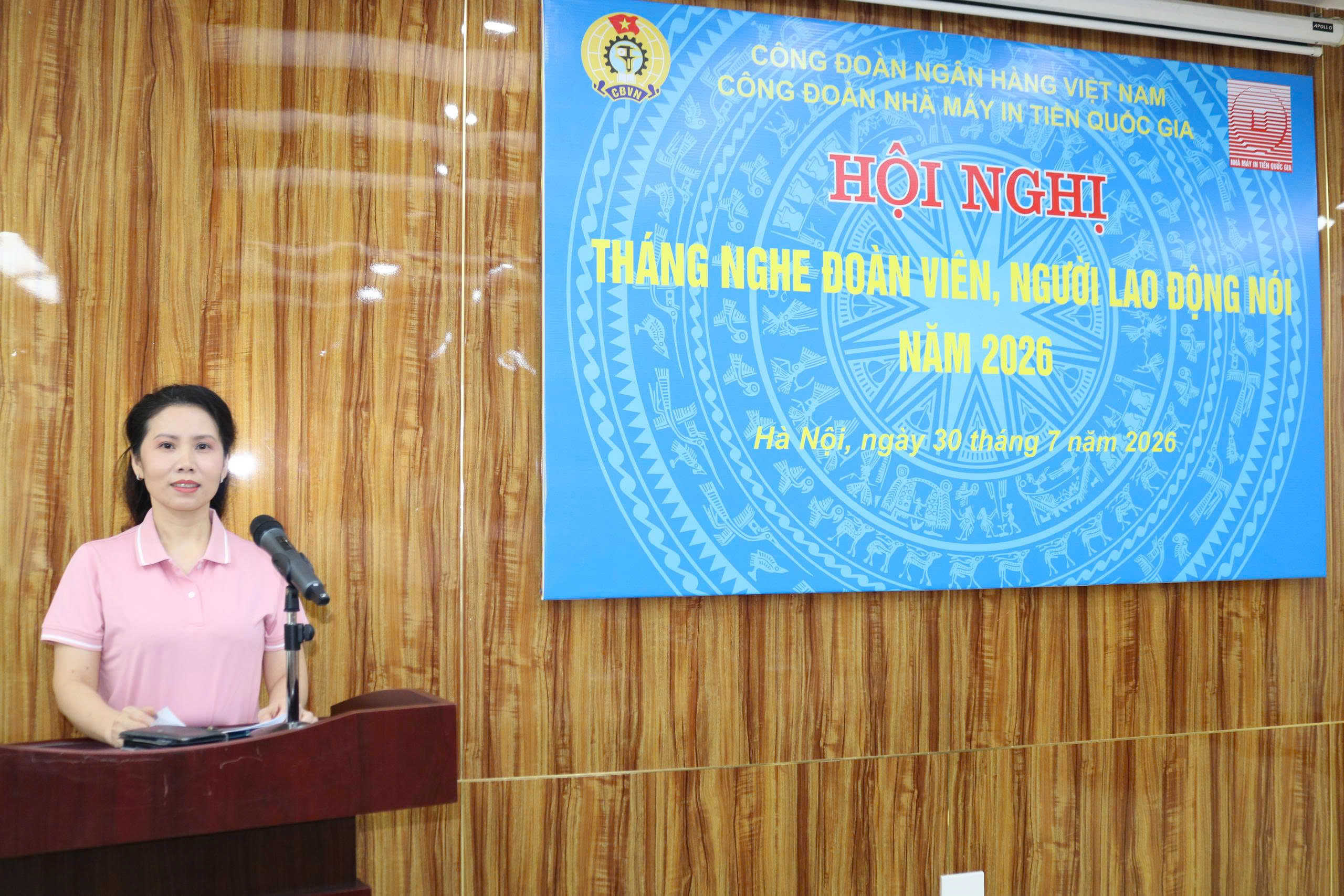 CÔNG ĐOÀN NHÀ MÁY IN TIỀN QUỐC GIA TỔ CHỨC HỘI NGHỊ “THÁNG NGHE ĐOÀN VIÊN, NGƯỜI LAO ĐỘNG NÓI” NĂM 2026