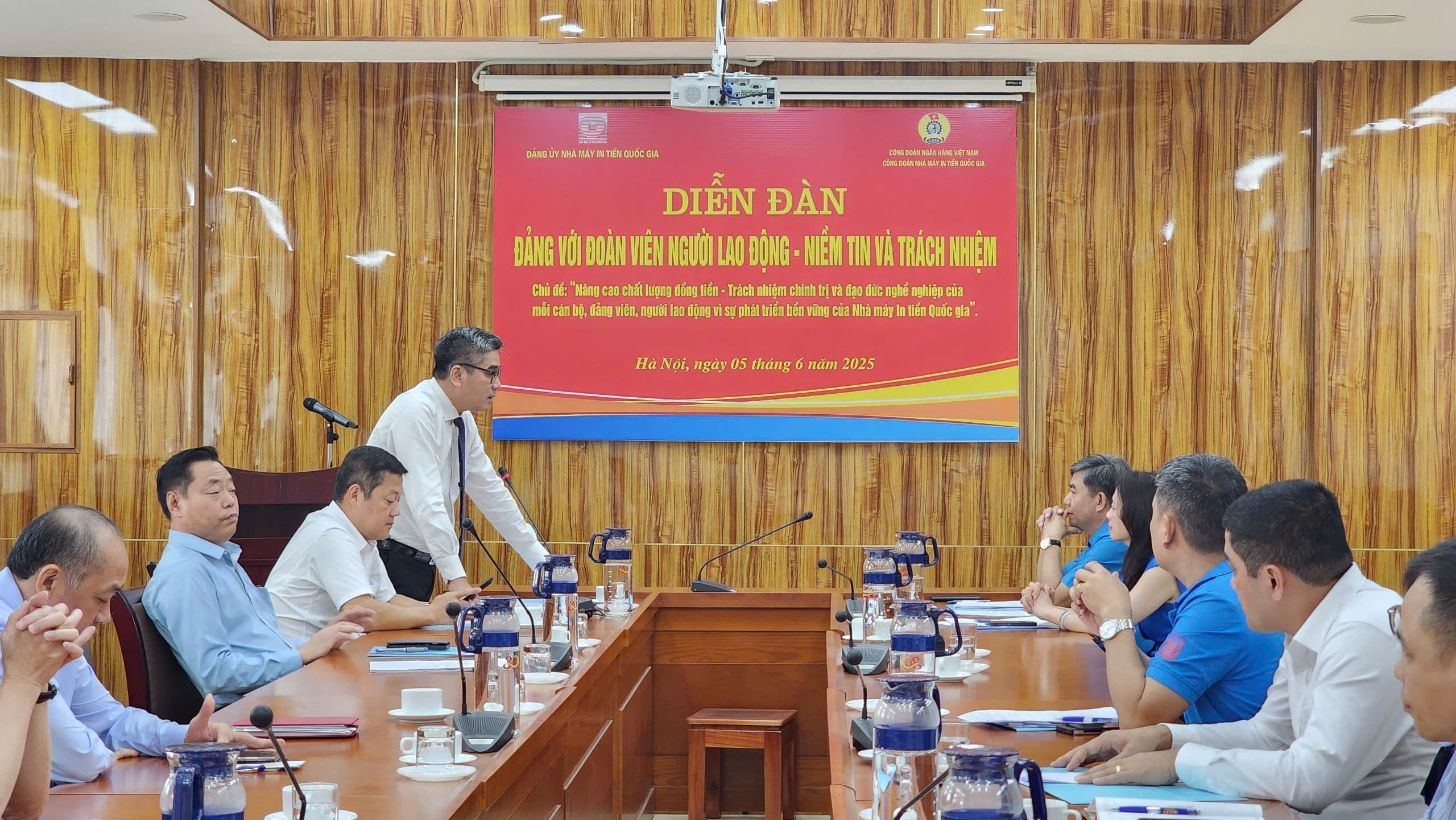 Nhà máy in tiền Quốc gia: Diễn đàn "Đảng với đoàn viên, người lao động - Niềm tin và trách nhiệm"