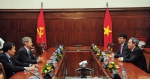 Thống đốc NHNN Nguyễn Văn Bình tiếp xã giao Giám đốc Quốc gia IFC